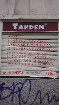 Tandem d'asporto à Naples menu