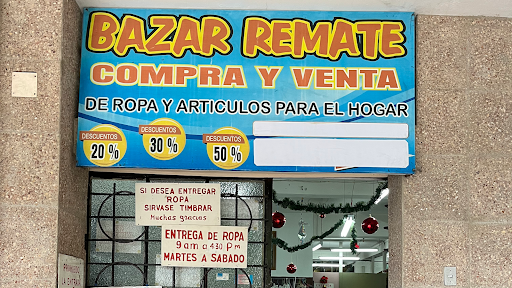 BAZAR REMATE TIENDA DE SEGUNDA MANO