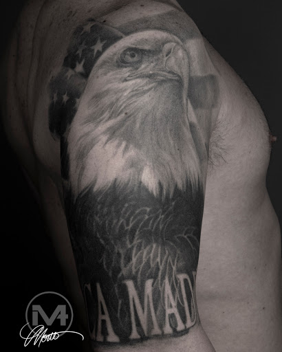 Explore negative space tattoo ideas, creative tattoo ideas in Greenwood, available at Vault 74 Tattoo, LLC