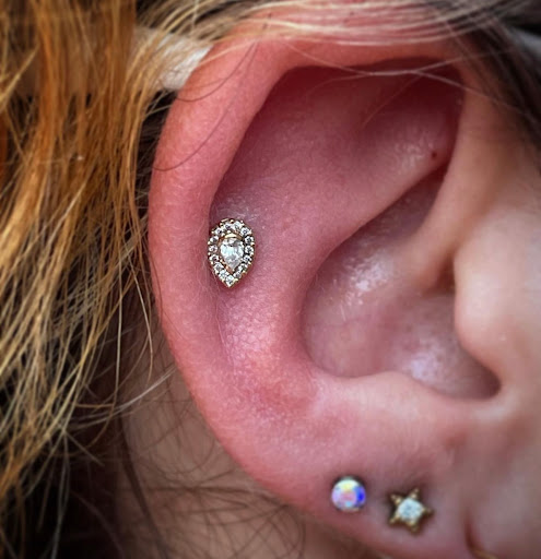 Explore butterfly semicolon tattoo ideas, creative tattoo ideas in Atlanta, available at Virtue and Vice Body Piercing