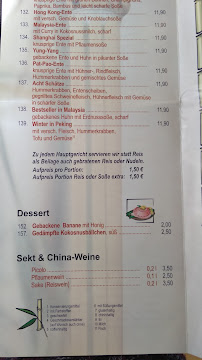 Bim Bim - Vietnam-Thai-Bistro à Weimar menu