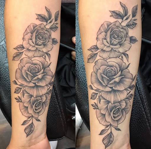 Explore tattoo ideas for mens leg, creative tattoo ideas in Springdale, available at Tattoo Cartel