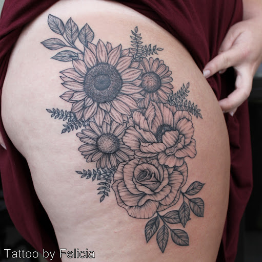 Explore grieving tattoo ideas, creative tattoo ideas in Fort Myers, available at Tiger Lotus Tattoo and Piercing