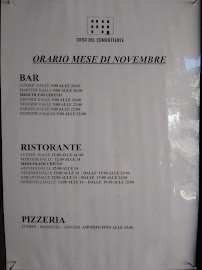 Menu / carte de Casa Del Combattente à Palanzo