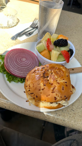 Onion bun sandwich