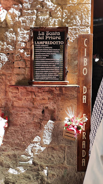 La Sosta del Priore à Volterra menu