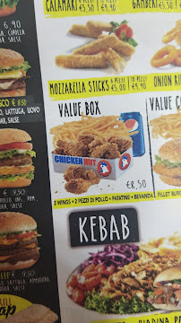 Carte du Burger,kebab e pizza à Santa Marinella