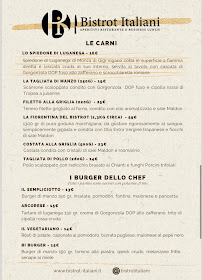 Menu / carte de Bistrot Italiani à Arcore