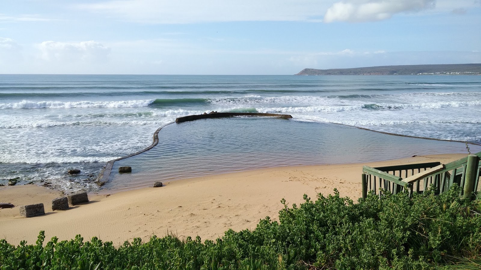 Foto van Witsand beach met turquoise puur water oppervlakte