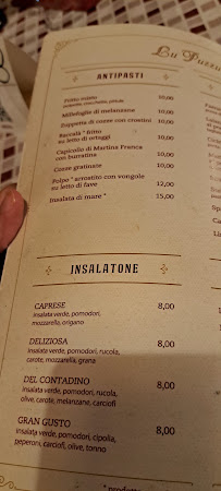 Restaurant Lu puzzu à Torre Lapillo - menu / carte