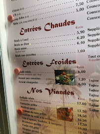 Restaurant Au Royal Couscous à Les Pavillons-sous-Bois (le menu)