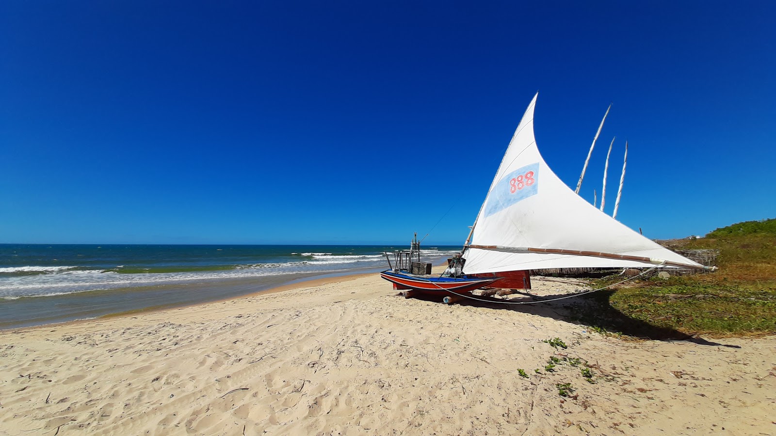Praia do Uruau的照片 带有明亮的沙子表面