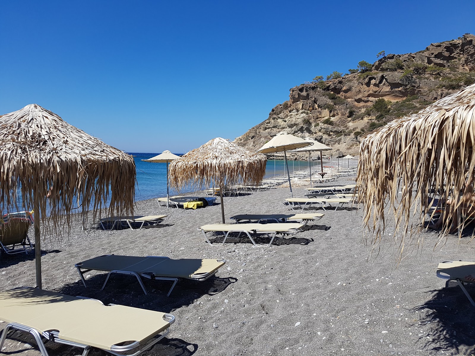 Photo of Agia Fotia beach located in natural area