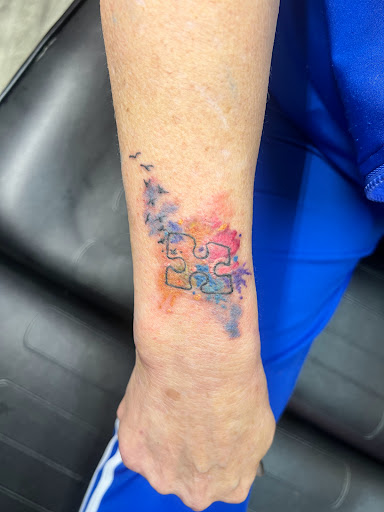 Explore diving tattoo ideas, creative tattoo ideas in Linn Creek, available at Hillard Skillard Tattoos, LLC.