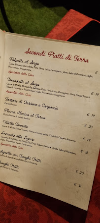 Ostetrattoria à Genoa menu