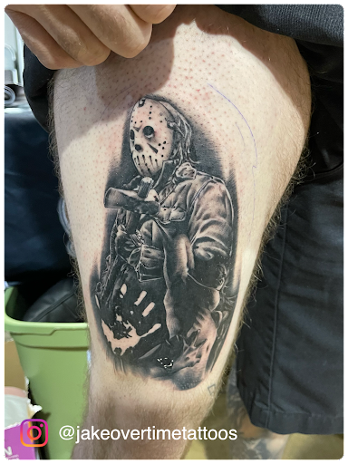 Explore tattoo sleeve ideas colour, creative tattoo ideas in Eugene, available at Subdermal Art Collective Tattoo and Piercing Eugene