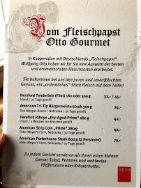 Restaurant Bückingsgarten à Marburg (le menu)