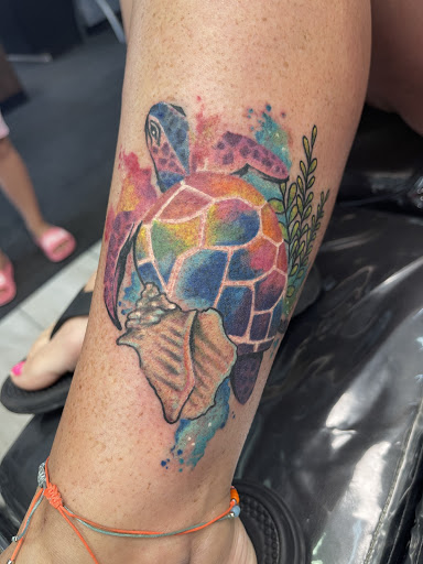 Explore heavy equipment tattoo ideas, creative tattoo ideas in Destin, available at Destin Tattoo Company