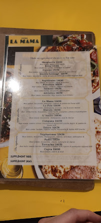 Restaurant italien Pizzeria la mama à Bordeaux - menu / carte