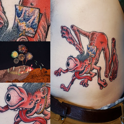 Explore blacksmith tattoo ideas, creative tattoo ideas in Fort Lauderdale, available at Electric Flamingo Tattoo Co.