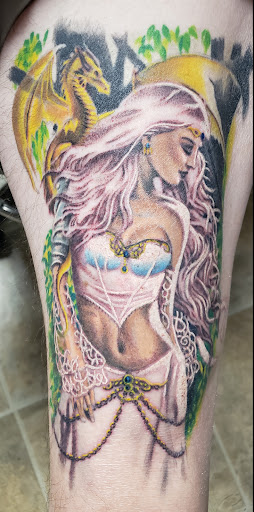 Explore name tattoo ideas for woman, creative tattoo ideas in Wilmington, available at Wildcard Studios