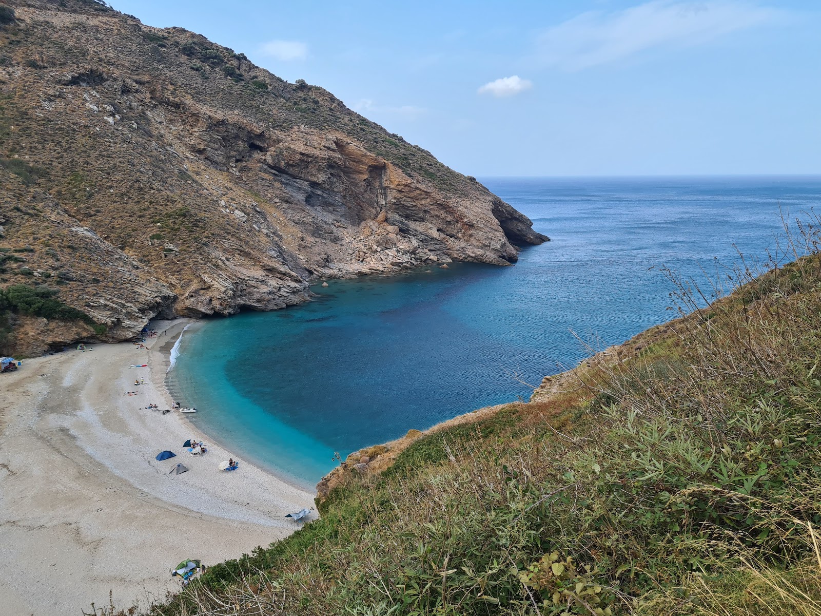 Foto af Agios Dimitrios beach med lille bugt