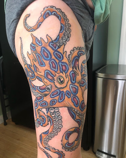 Explore art nouveau tattoo ideas, creative tattoo ideas in Honokaa, available at Sea of Light Tattoo Studio