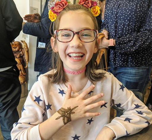 Explore knee cap tattoo ideas for men, creative tattoo ideas in Concord, available at Naseera Fazil Henna Art