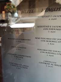 Vinosteria Borracho à Saint-Vincent menu