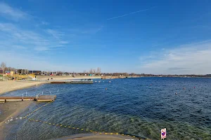 The entrance on the lake tarnobrzeg image