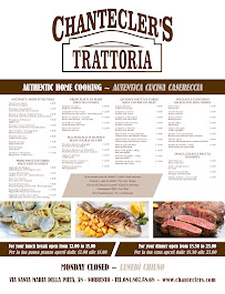 Menu du Chantecler's Trattoria à Sorrento