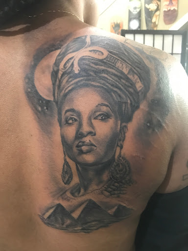 Explore roman catholic tattoo ideas, creative tattoo ideas in Atlanta, available at Iron Palm Tattoos & Body Piercing Atlanta