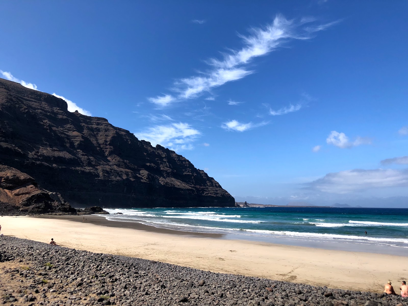 Foto di Playa de la Canteria con una superficie del sabbia beige