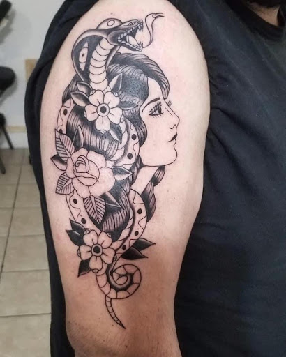 Explore concrete tattoo ideas, creative tattoo ideas in Houston, available at MS Studios Houstons Ink Therapy
