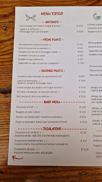 Menu / carte de Ristorante Pizzeria Maso Sveseri à Sover