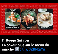 Carte du LE FIL ROUGE La cuisine du marché 100%fait maison à Quimper