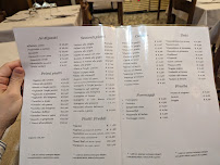 Menu du Trattoria Belfiore à Bologna