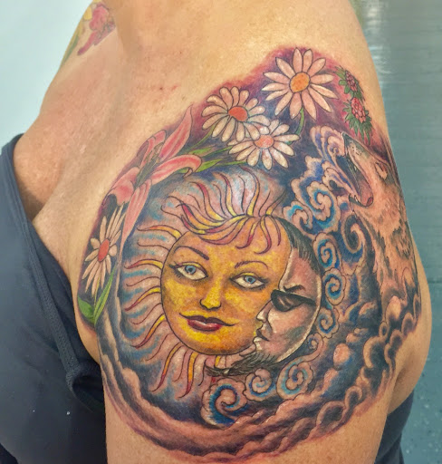 Explore cake tattoo ideas, creative tattoo ideas in Scarsdale, available at Damm Nice Tattoo & Body Art