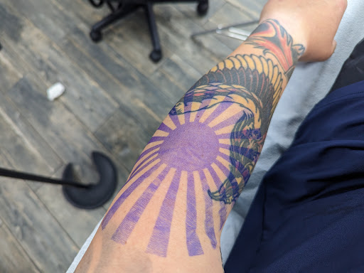 Explore archery tattoo ideas, creative tattoo ideas in El Paso, available at American Tattoo Society of Ft Bliss