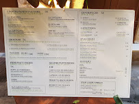 Menu / carte de Serre Torrigiani in Piazzetta à Florence