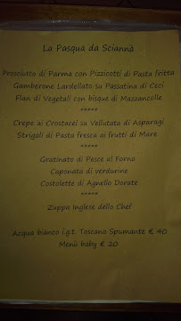 Restaurant Osteria Pizzeria Sciannà à Orzignano - menu / carte