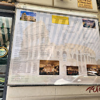 Carte du Trattoria Da Valentino à Rome