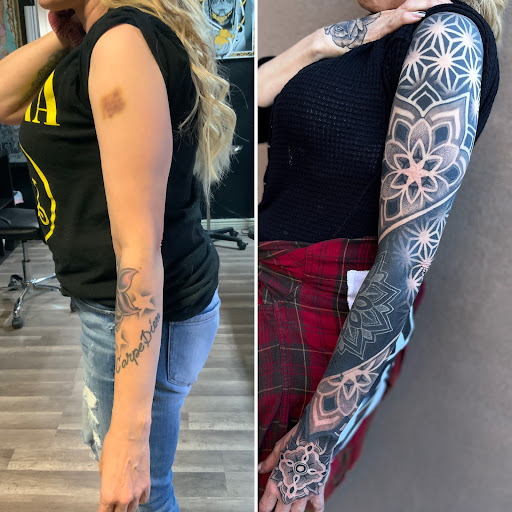 Explore feather tattoo ideas for men, creative tattoo ideas in Prescott, available at BlackGold Tattoo