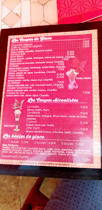 Restaurant Le Bon Coing à Hyères (le menu)