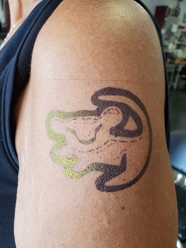 Explore scorpio sign tattoo ideas, creative tattoo ideas in Hilliard, available at 22 Caliber Tattoo Mega Studio