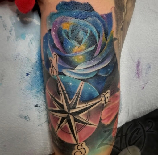 Explore good omens tattoo ideas, creative tattoo ideas in Saint Petersburg, available at Buku Tattoo Studio