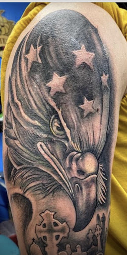 Explore behind the ear tattoo ideas, creative tattoo ideas in Killeen, available at LaRudes Tattoos