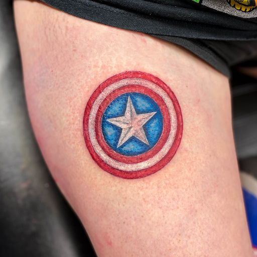 Explore color sleeve tattoo ideas, creative tattoo ideas in Saint Petersburg, available at Phoebus Tattoos