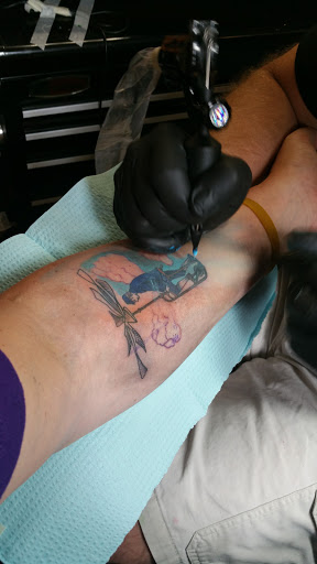 Explore libra scale tattoo ideas, creative tattoo ideas in Wylie, available at Scarecrow Galleries Tattoo Company