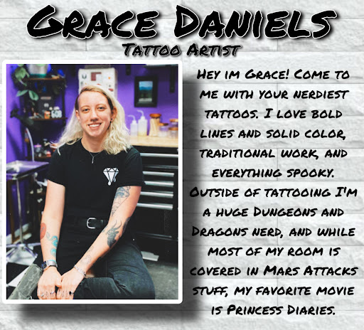 Explore woman leg tattoo ideas, creative tattoo ideas in Waterford, available at Diamond Ink Tattoo